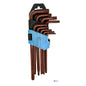 JUEGO DE LLAVES TORX 9 PZAS CON SEGURO 1 PZ